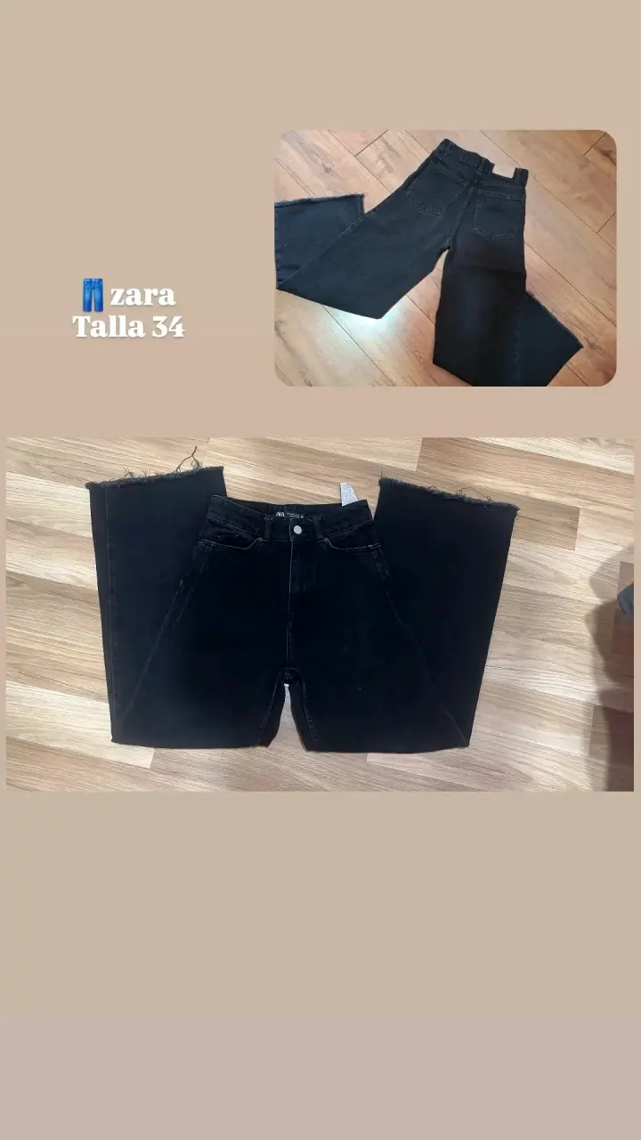 Jeans negros Zara talla 34