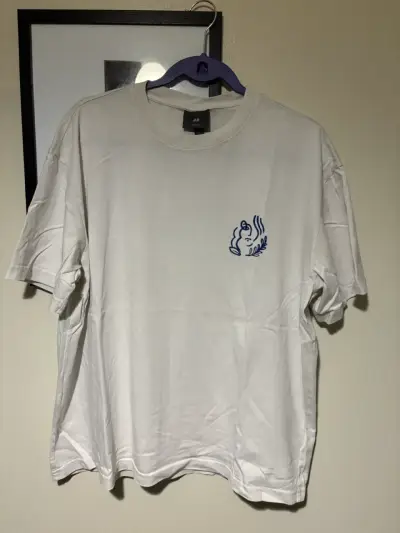 Polera Blanca H&M Loose Fit - miniatura 1