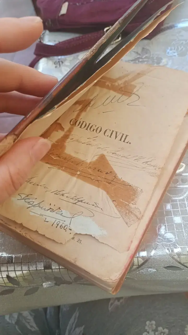 Libro antiguo Código Civil de Chile 1858 - 3
