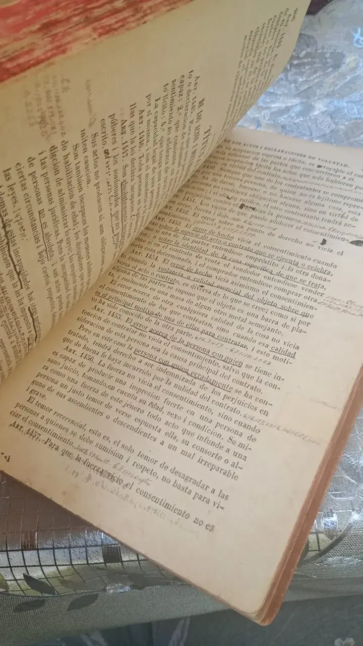 Libro antiguo Código Civil de Chile 1858 - 5