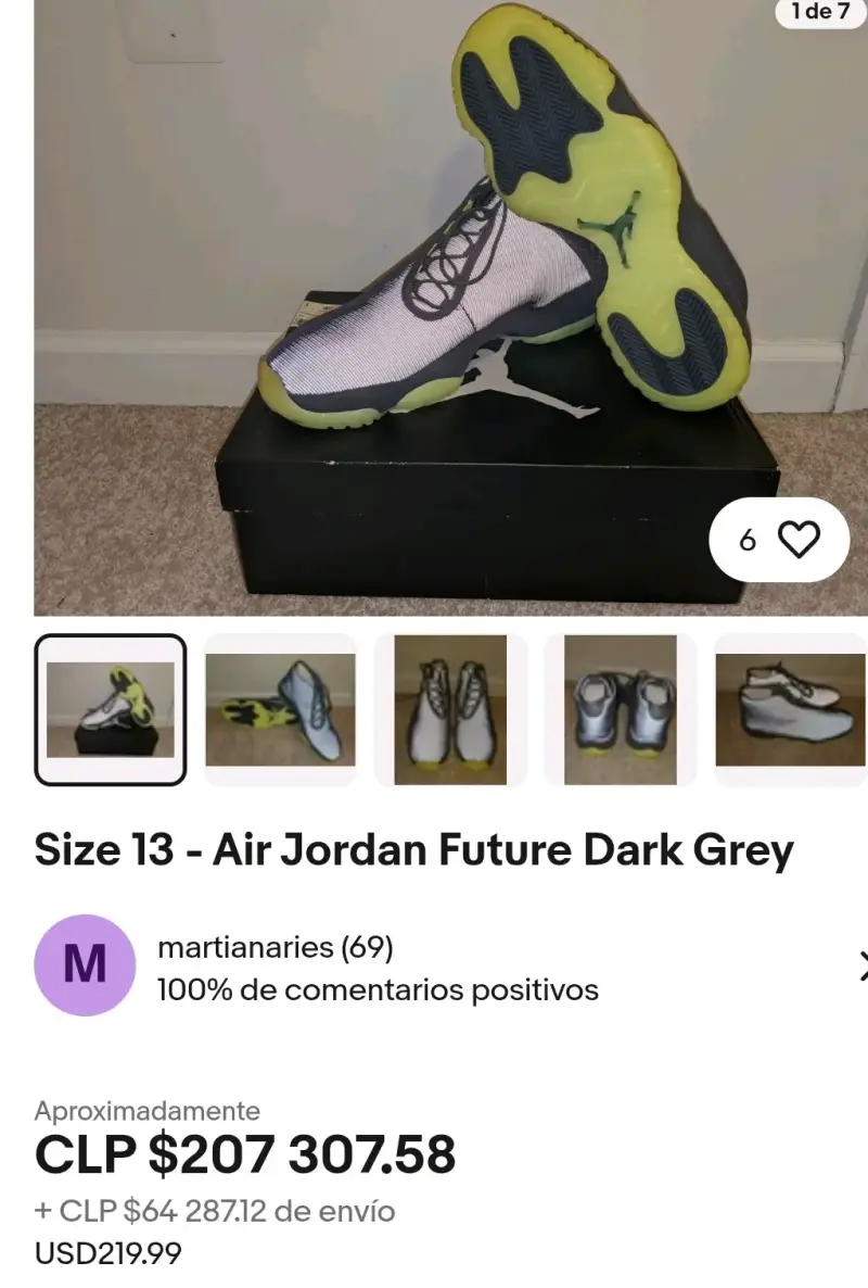 Zapatillas deportivas baloncesto  Jordan gris - 5