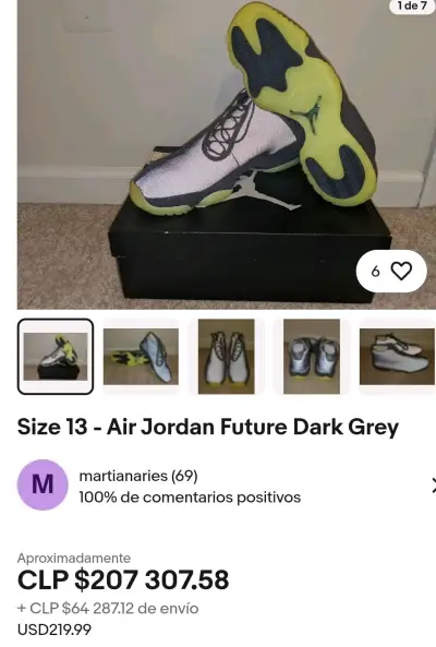 Zapatillas deportivas baloncesto  Jordan gris - miniatura 5