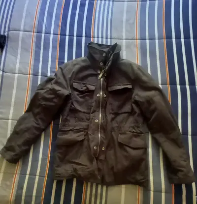 Chaqueta de hombre color marrón con bolsillos - miniatura 1