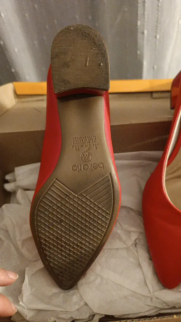 Zapatos de tacón rojo Beira Rio para mujer - 3