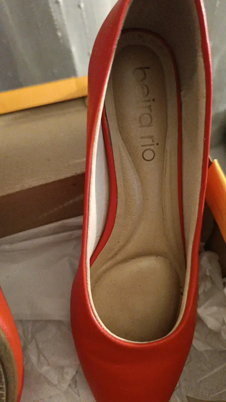 Zapatos de tacón rojo Beira Rio para mujer - 4