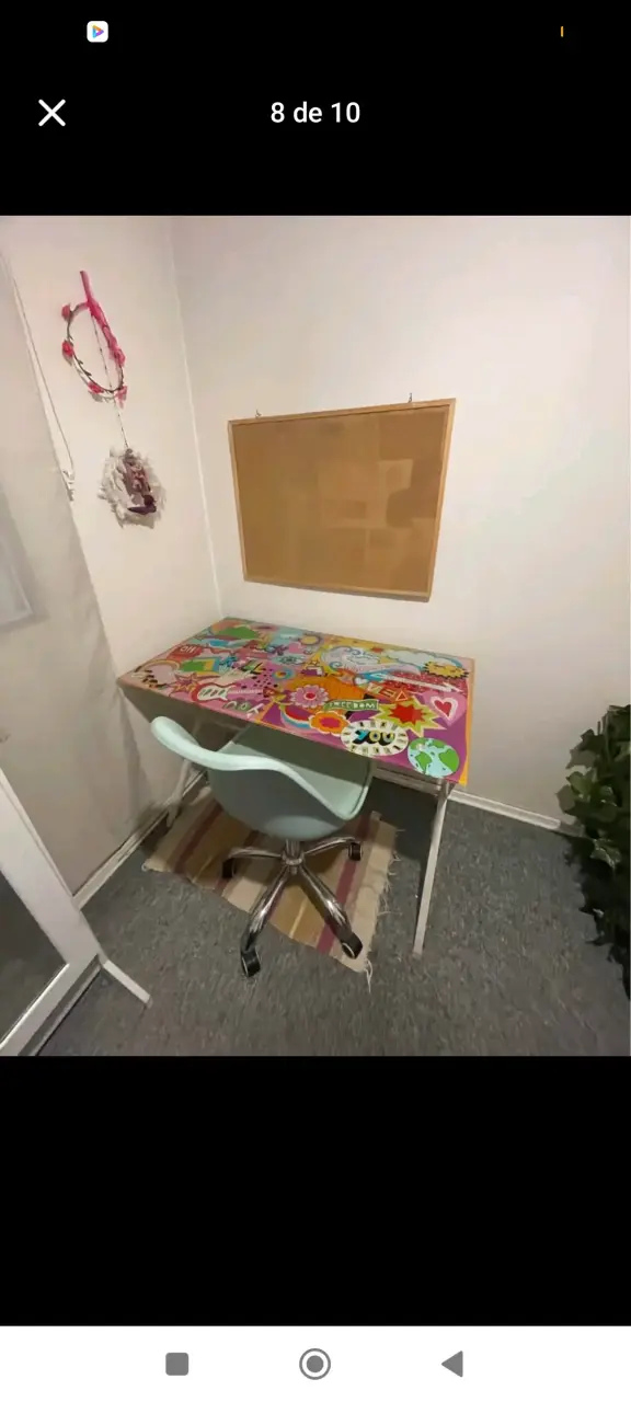 Escritorio juvenil con diseño colorido y silla - 5