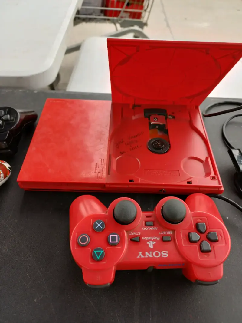 Consola PlayStation 2 Slim Roja con Control