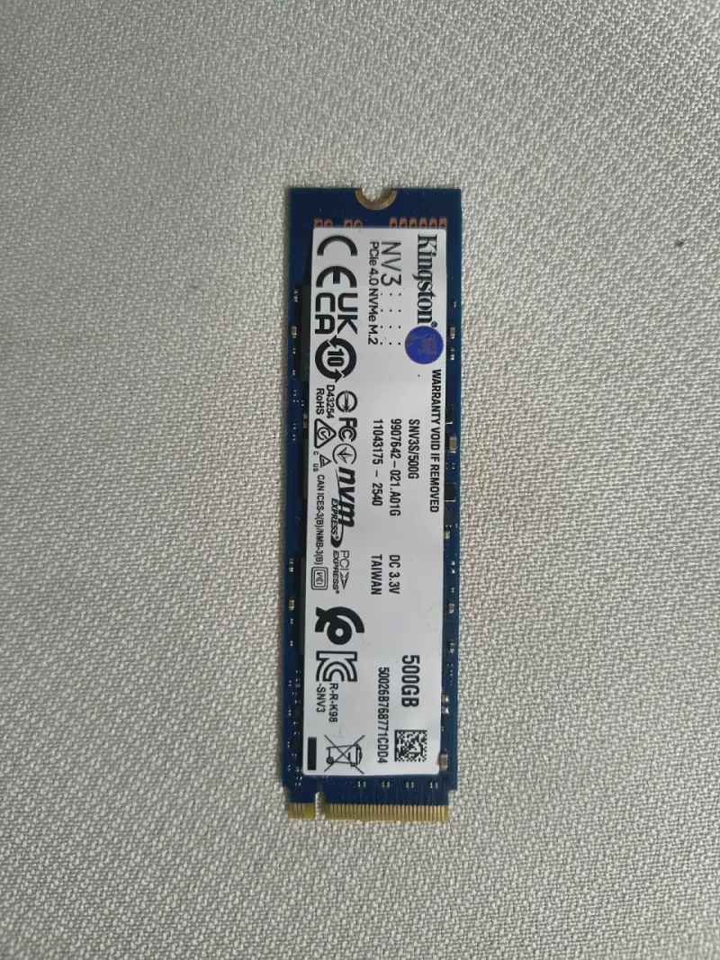Unidad SSD Kingston NV3 500GB M.2 PCIe 4.0 - 1