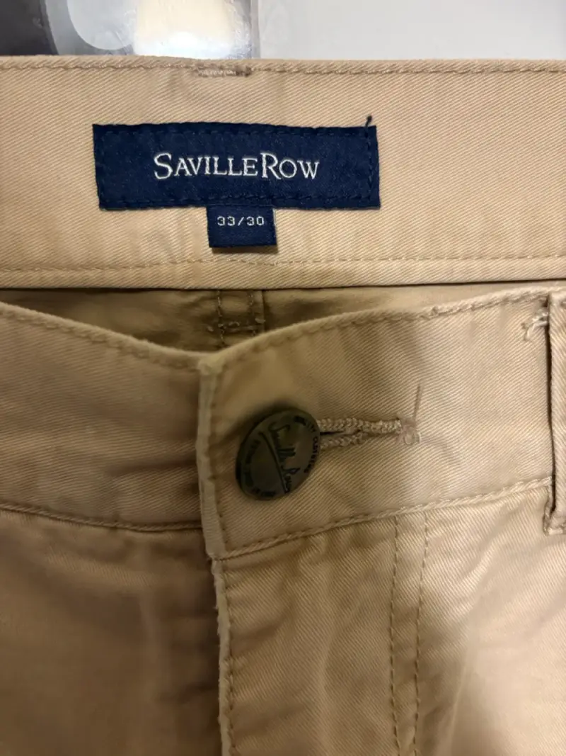 Pantalon beige Saville Row  hombre - 2