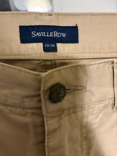 Pantalon beige Saville Row  hombre - miniatura 2