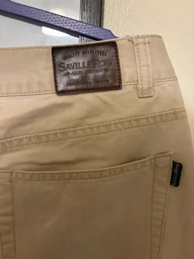Pantalon beige Saville Row  hombre - miniatura 4