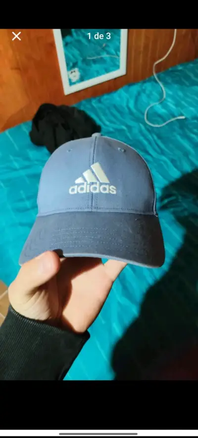 Gorra azul Adidas deportiva unisex - miniatura 1