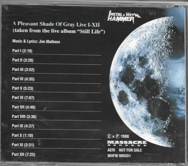 Fates Warning ‎– A Pleasant Shade Of Gray Live(CD) - 2