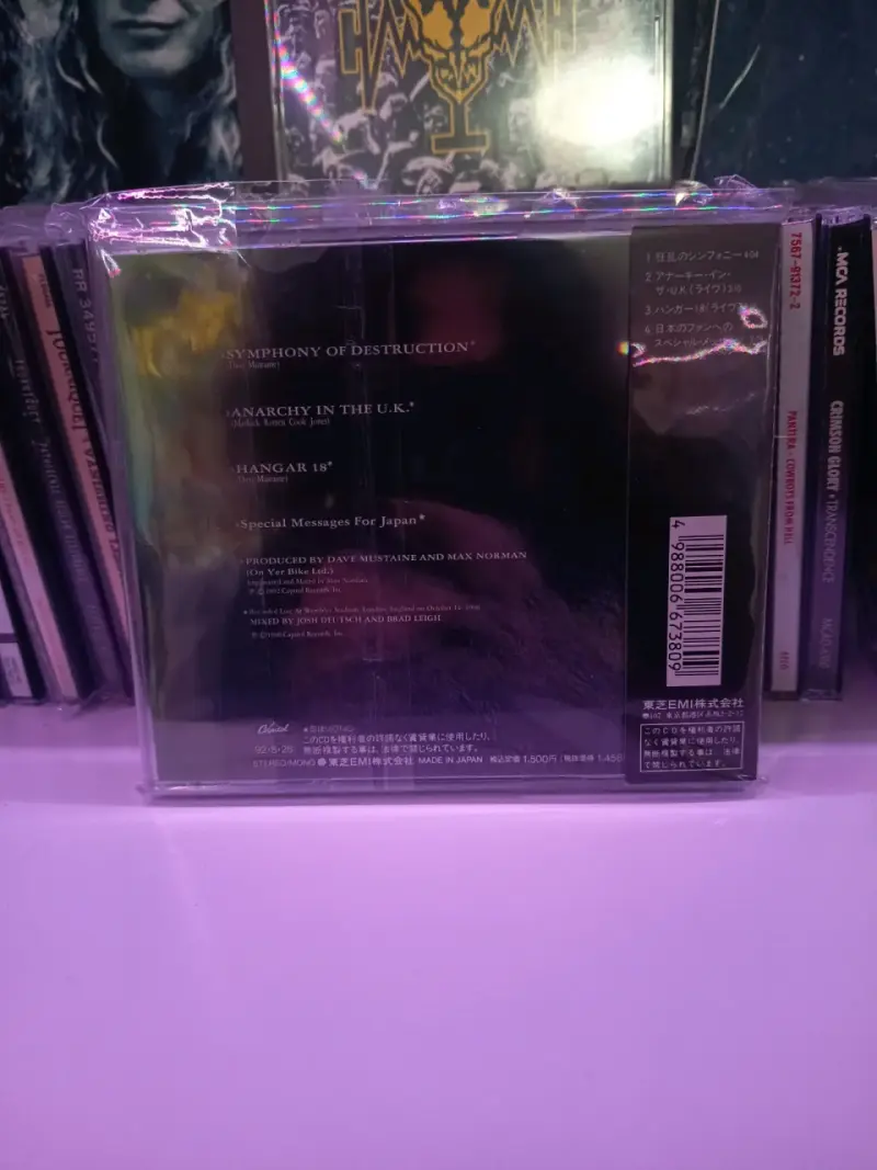 CD Megadeth Symphony of Destruction Edición Japo - 2