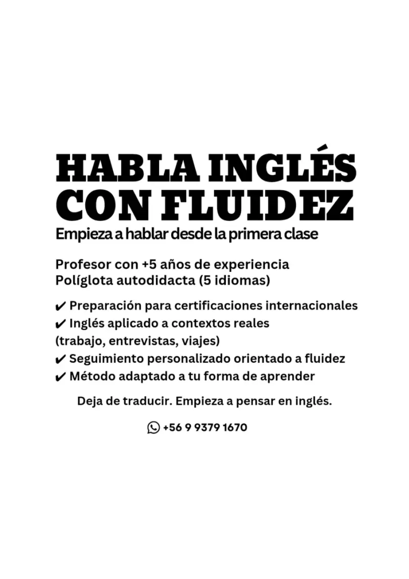 Clases de inglés 1 a 1 | Naturalidad y fluidez