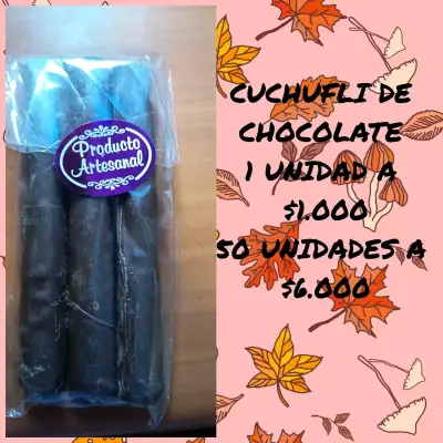 Cuchuflí de Manjar y Chocolate Artesanal - miniatura 4