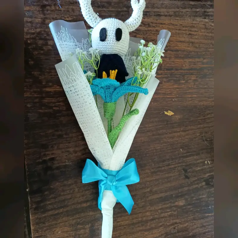 Flor de loto decorativa de tela - 2