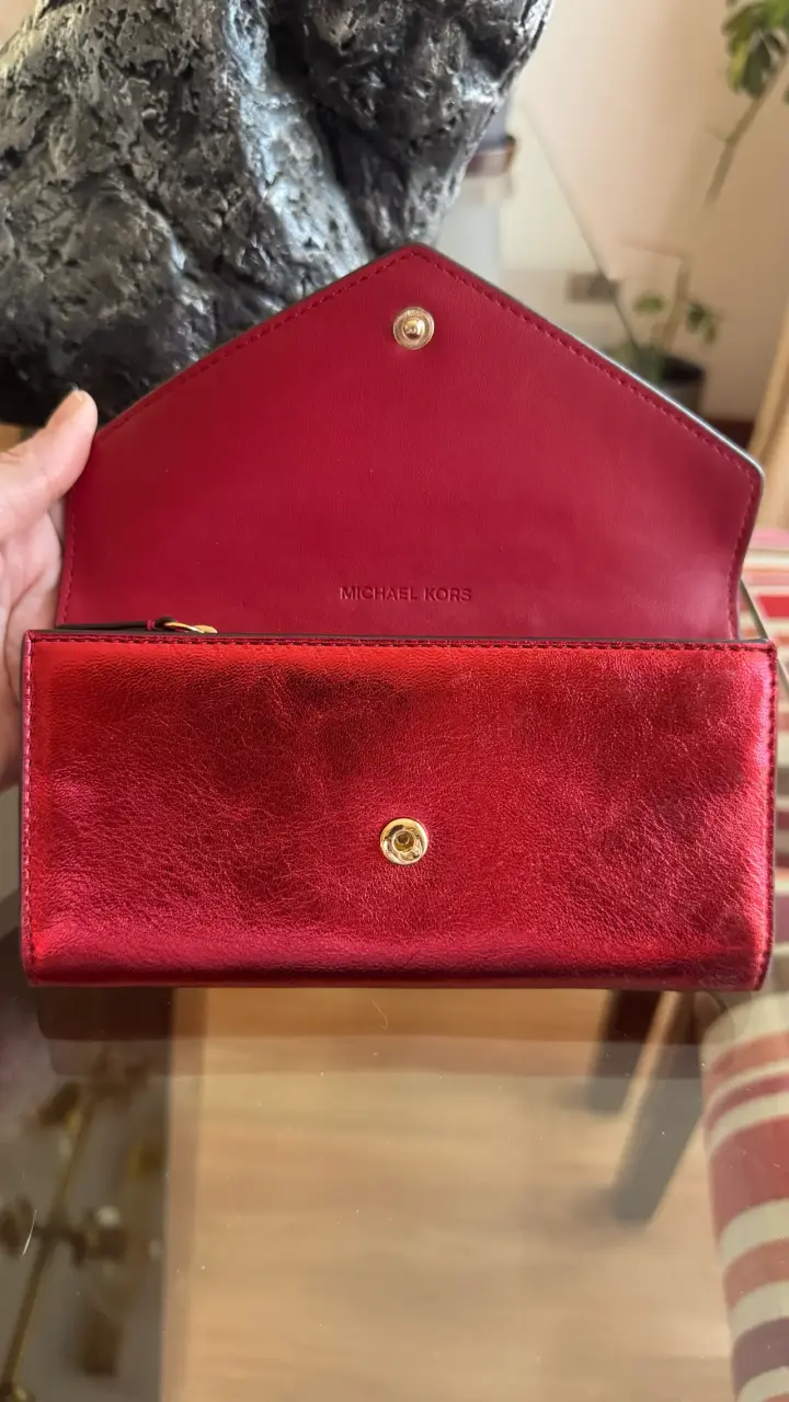 Cartera de Cuero Roja Michael Kors - 2