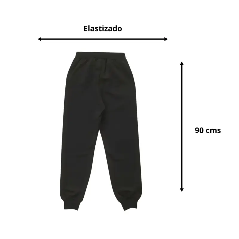 Pantalón jogger deportivo Talla S para mujer Negro - 3