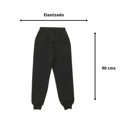 Pantalón jogger deportivo Talla S para mujer Negro - miniatura 3