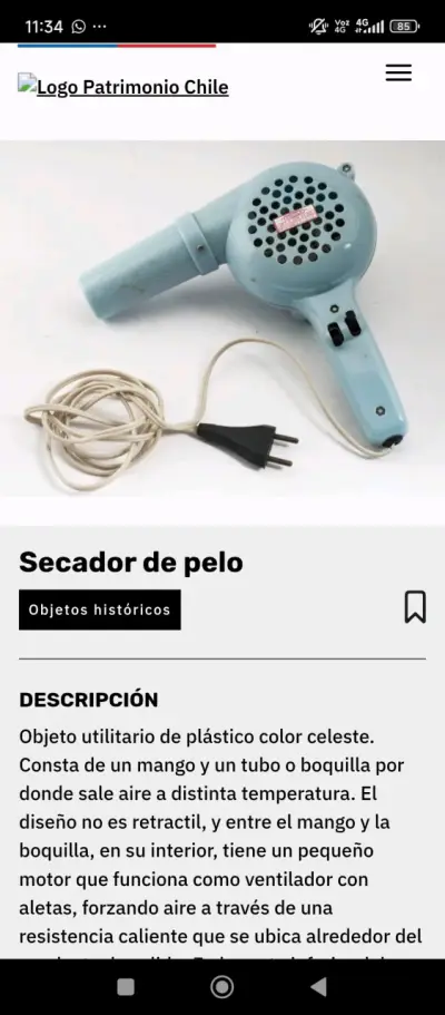 Secador Somela objeto histórico de 1946 - miniatura 1