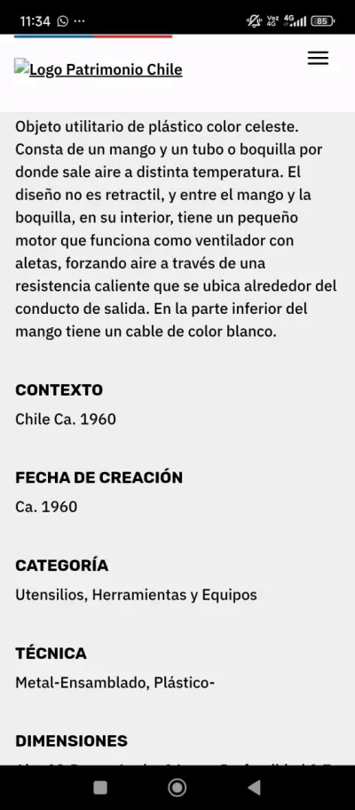 Secador Somela objeto histórico de 1946 - miniatura 2