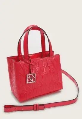 Bolso rojo Armani Exchange con logo grabado - 2