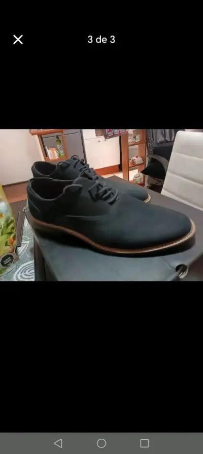 Zapatos de vestir negros para hombre Basement - miniatura 1