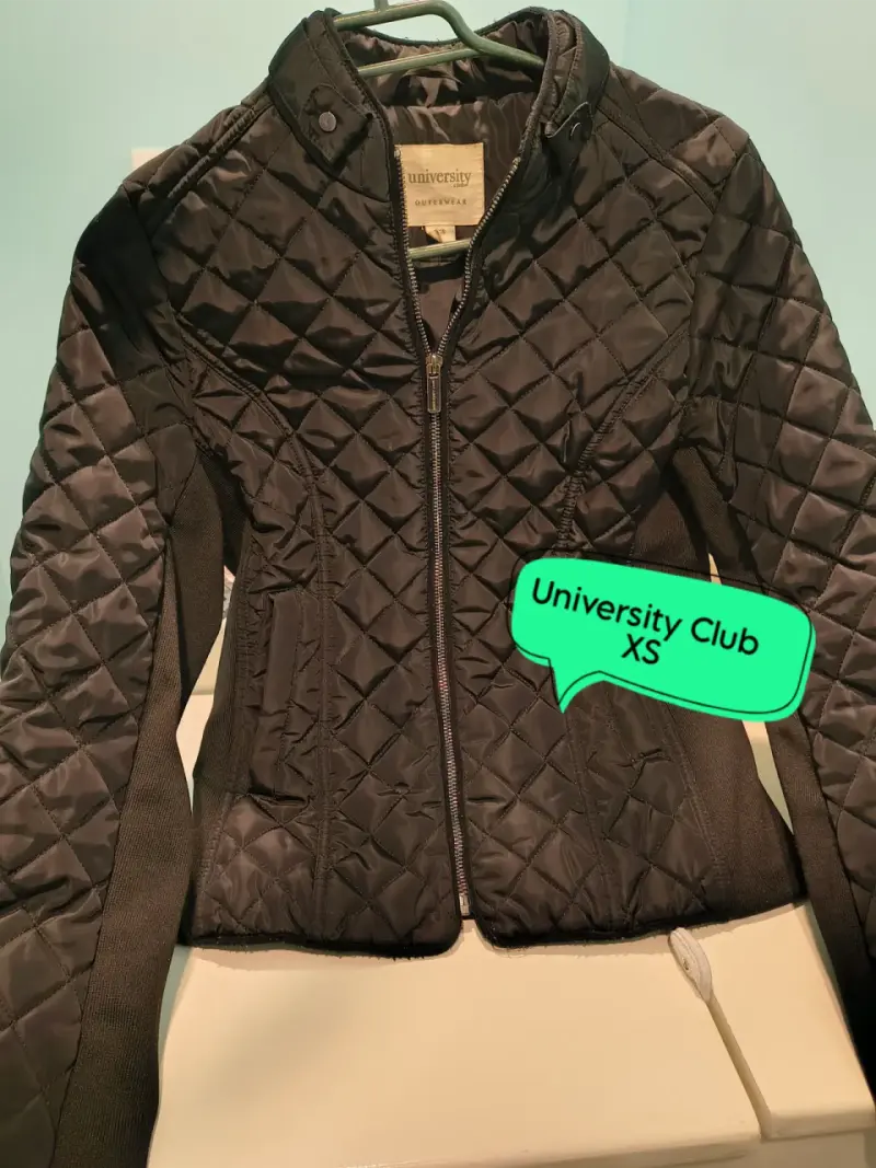 Chaqueta acolchada negra University Club XS