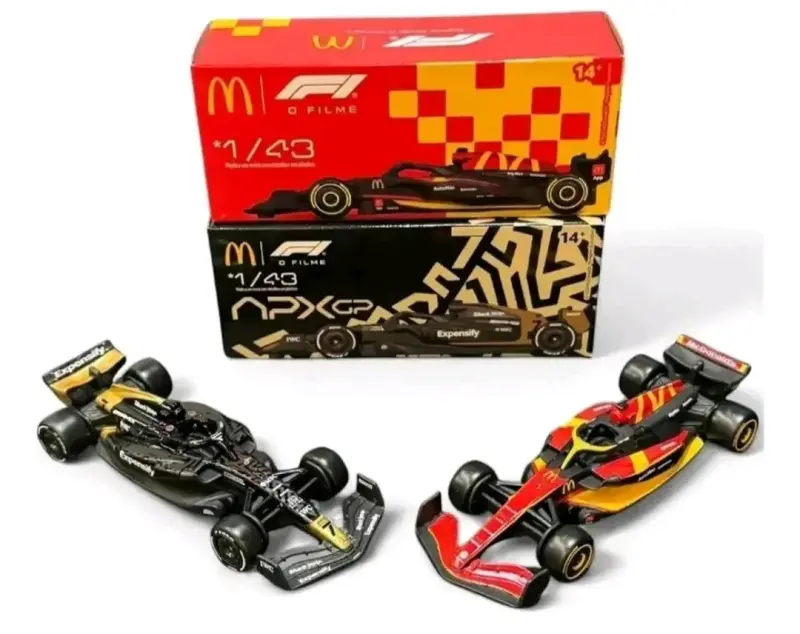 Set de autos de colección McDonald's F1 a escala 1/43 - 1