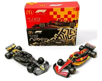 Set de autos de colección McDonald's F1 a escala 1/43 - miniatura 1