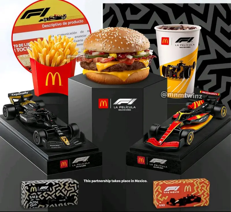 Set de autos de colección McDonald's F1 a escala 1/43 - 2