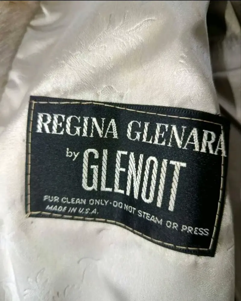 Abrigo de piel sintética gris Regina Glenara - 4