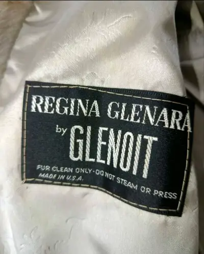 Abrigo de piel sintética gris Regina Glenara - miniatura 4