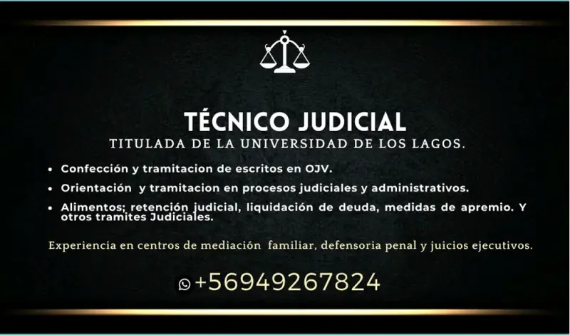 Tecnico Jurídico Ofrece servicio Jurídico