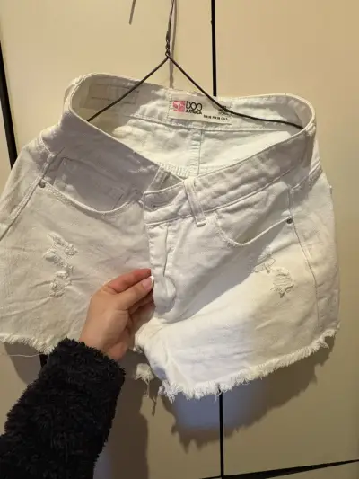 Shorts de mezclilla blancos Doo Australia  muje - miniatura 1