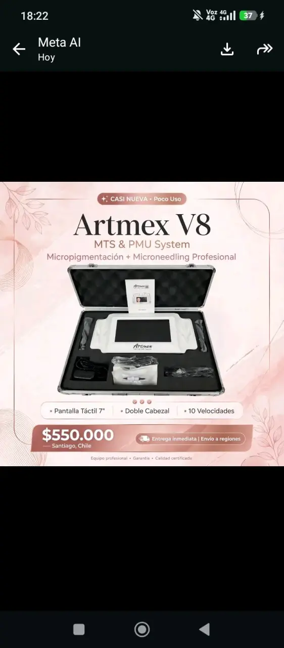Máquina de Micropigmentación Artmex MTS & PMU - 6