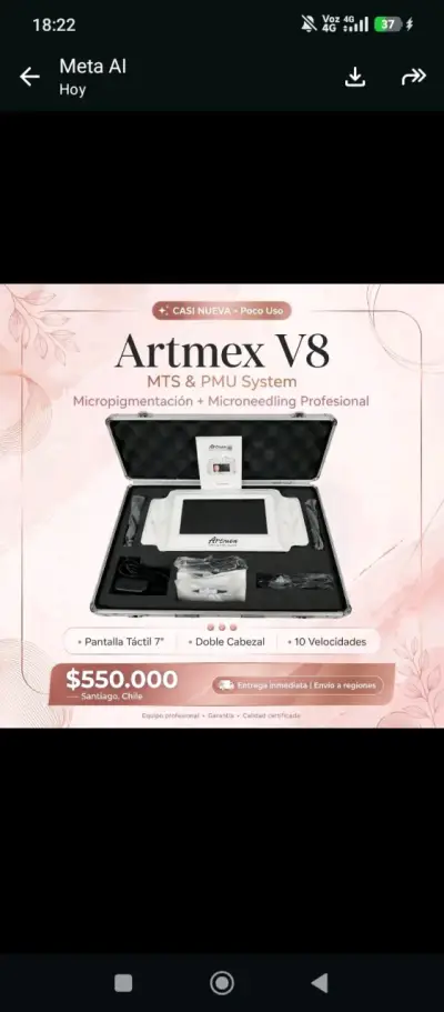 Máquina de Micropigmentación Artmex MTS & PMU - miniatura 6