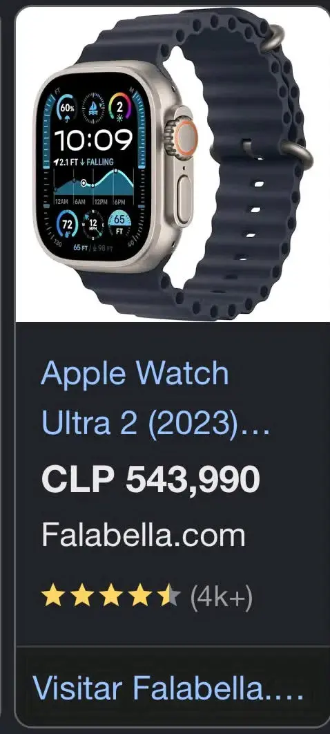 Apple Watch Ultra 2 con Correa Negra - 3