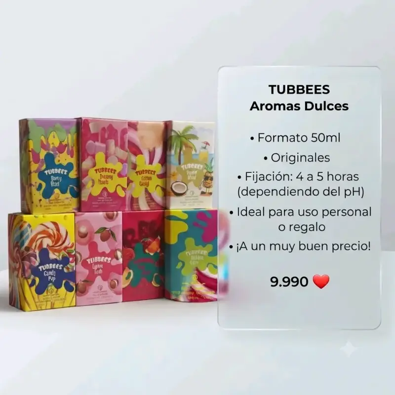 Perfumes Tubbees Aromas Dulces 50ml - 1