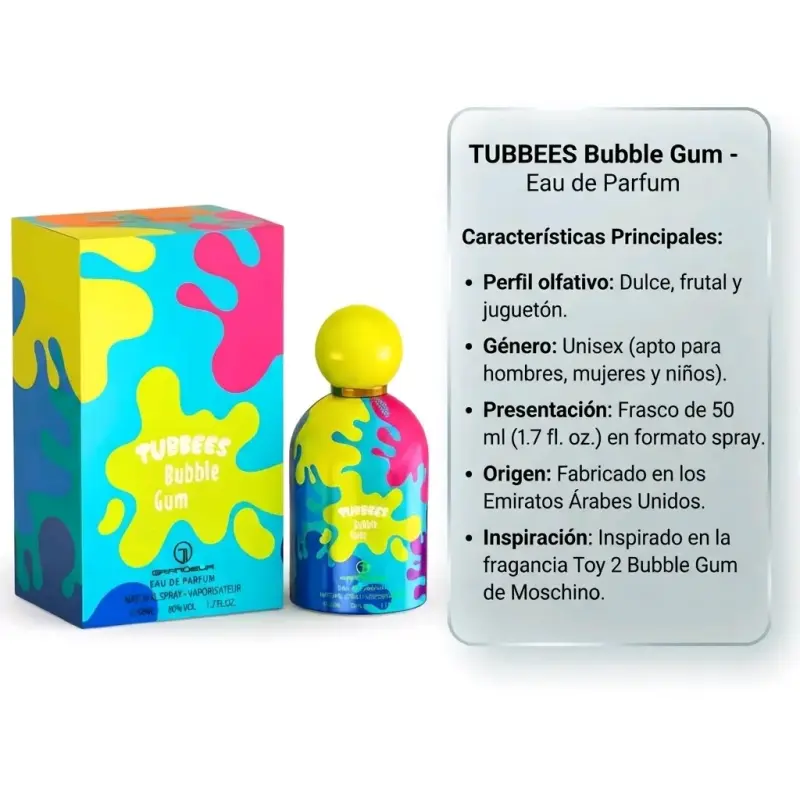 Perfumes Tubbees Aromas Dulces 50ml - 2