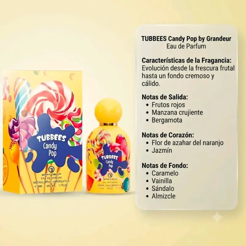Perfumes Tubbees Aromas Dulces 50ml - 3