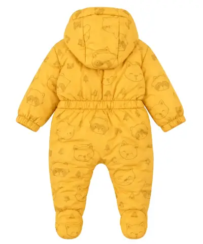 Enterito de invierno amarillo para bebé con diseño de zorro - miniatura 2