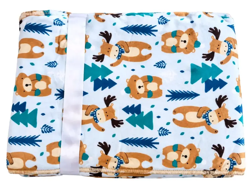 Manta infantil polar con diseño de osos - 2