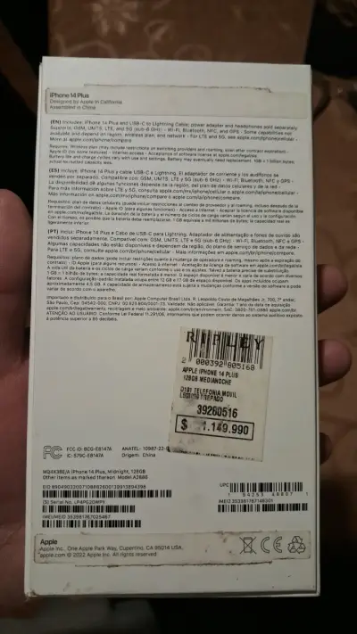 iPhone 14 Plus 128GB Medianoche en buen estado - miniatura 1