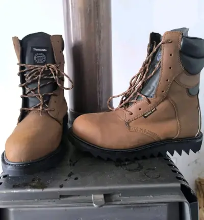 Botas de trabajo térmicas marrones Verlan - miniatura 1