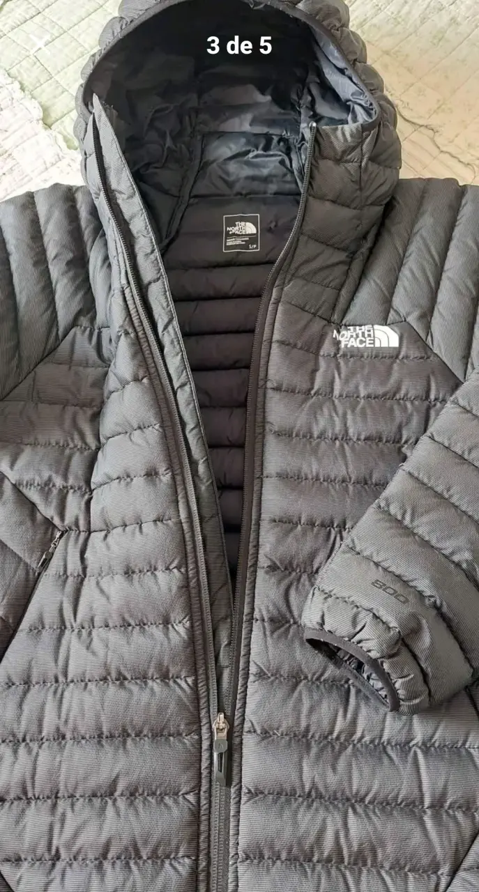 Chaqueta acolchada The North Face negr con capucha - 3