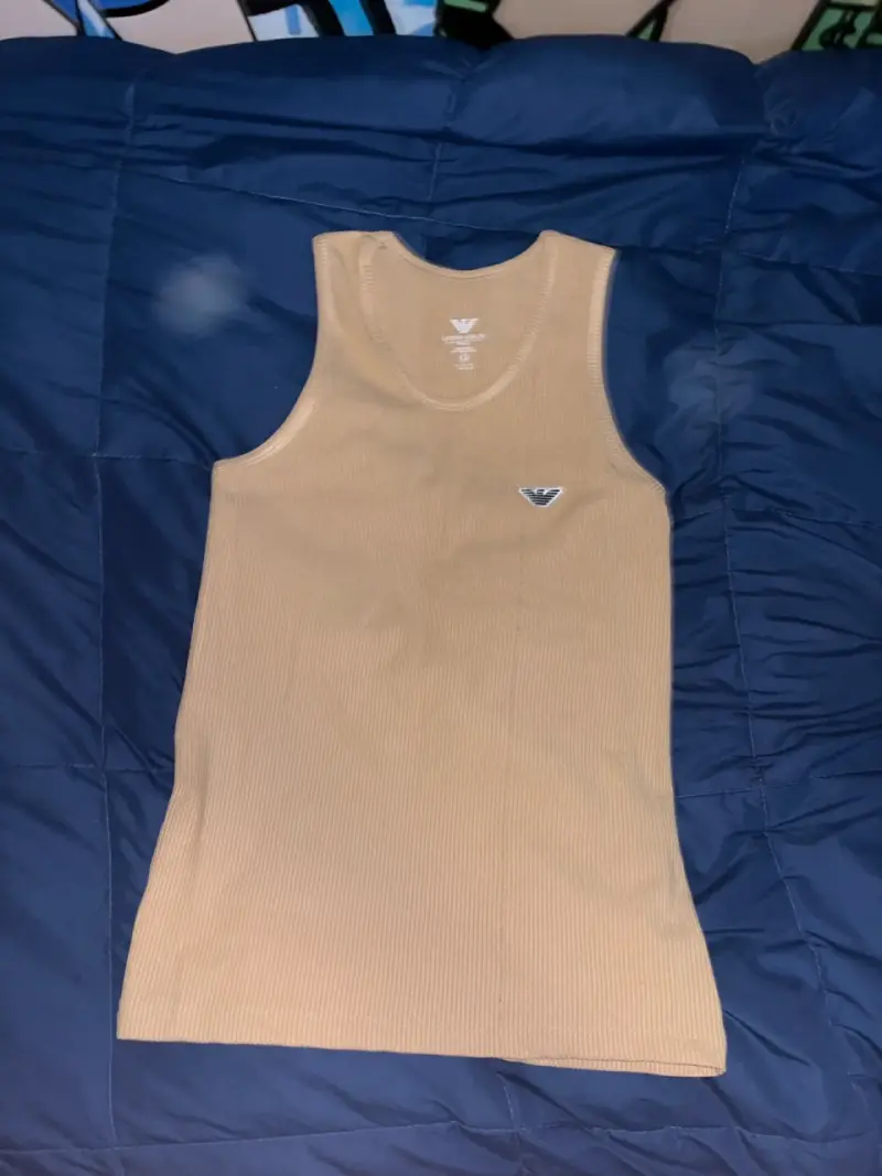 Polera sin mangas beige Emporio Armani - 1