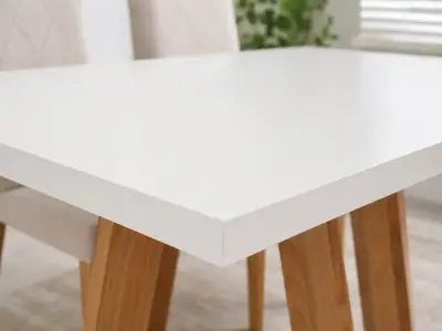 Juego de comedor moderno con sillas tapizadas - miniatura 3
