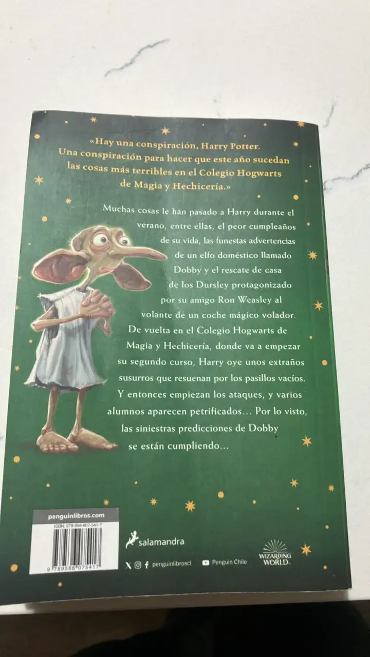 Libro Harry Potter y la Cámara Secreta de J.K. Rowling - 2